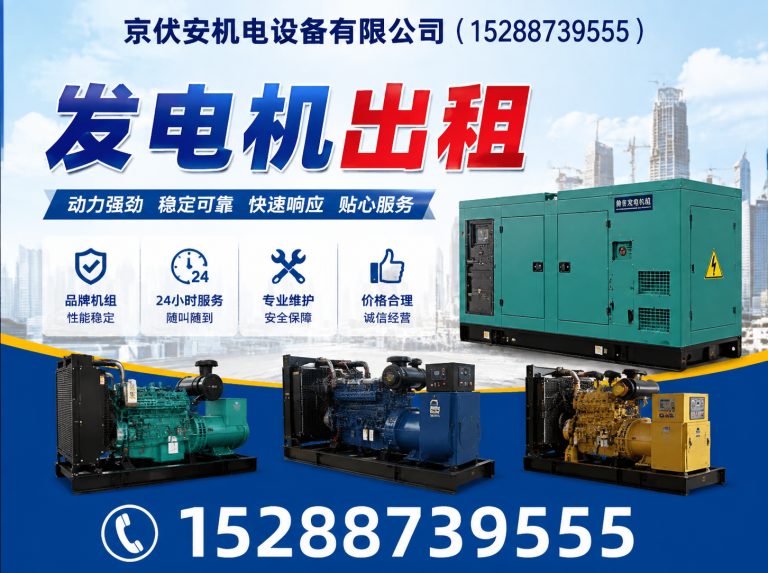 哈密发电机租赁展示图